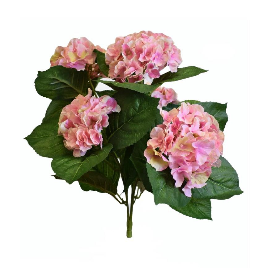 HYDRANGEA BOUQUET 5F CM.41 ROSA SCURO