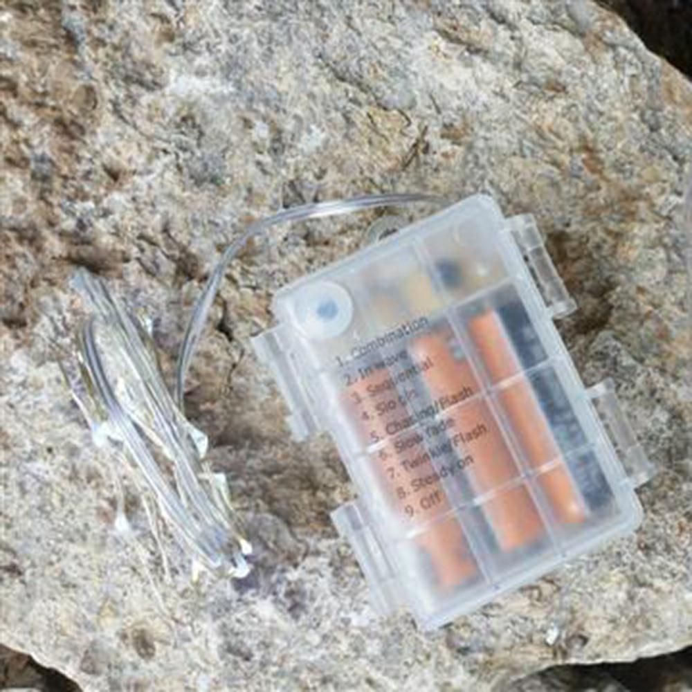 FILO 100 MICROLED 10MT L.FREDDA C/TELECOMANDO BATTERIA ESTERNO