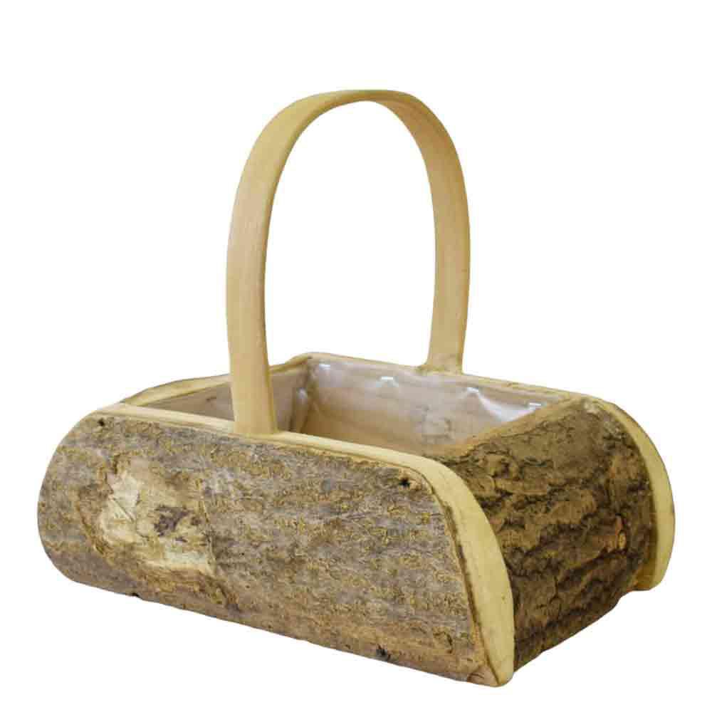 CESTO LEGNO/CORTECCIA C/MANICO 36X25X14/34 CM NATURALE CESTO LEGNO/CORTECCIA C/MANICO 36X25X14/34 CM NATURALE