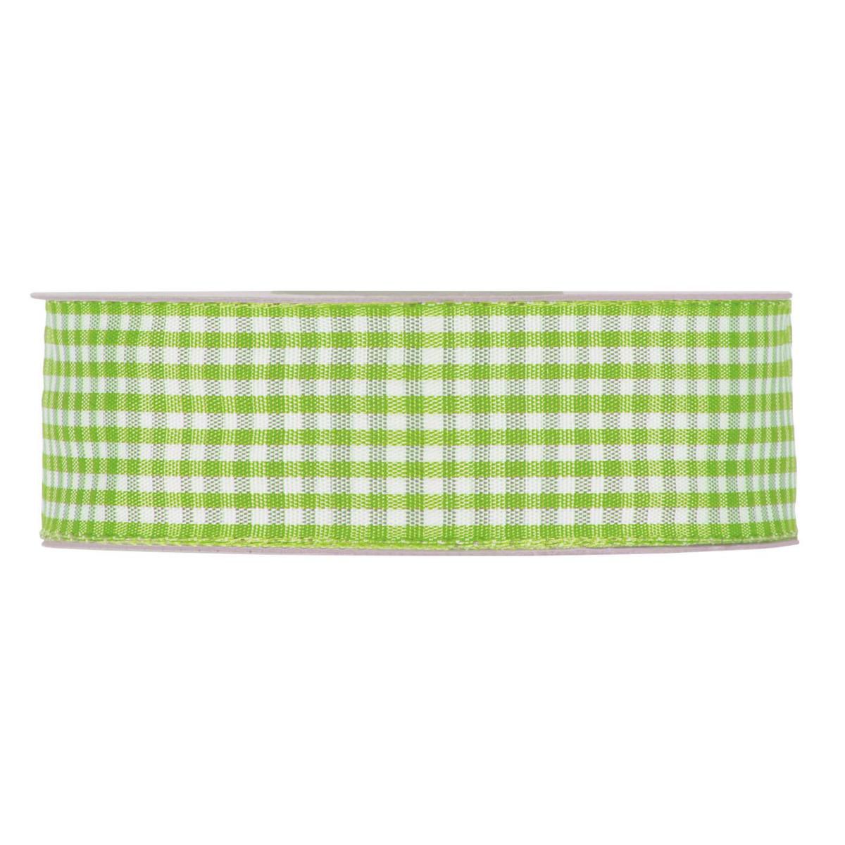 NASTRO VICHY 25MM 20MT VERDE MELA/BIANCO NASTRO VICHY 25MM 20MT VERDE MELA/BIANCO