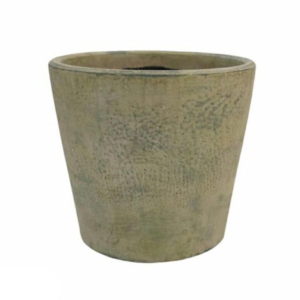 VASO CERAMICA 16X16X14CM -EF. OPACO-VERDE/GIALLO VASO CERAMICA 16X16X14CM -EF. OPACO-VERDE/GIALLO