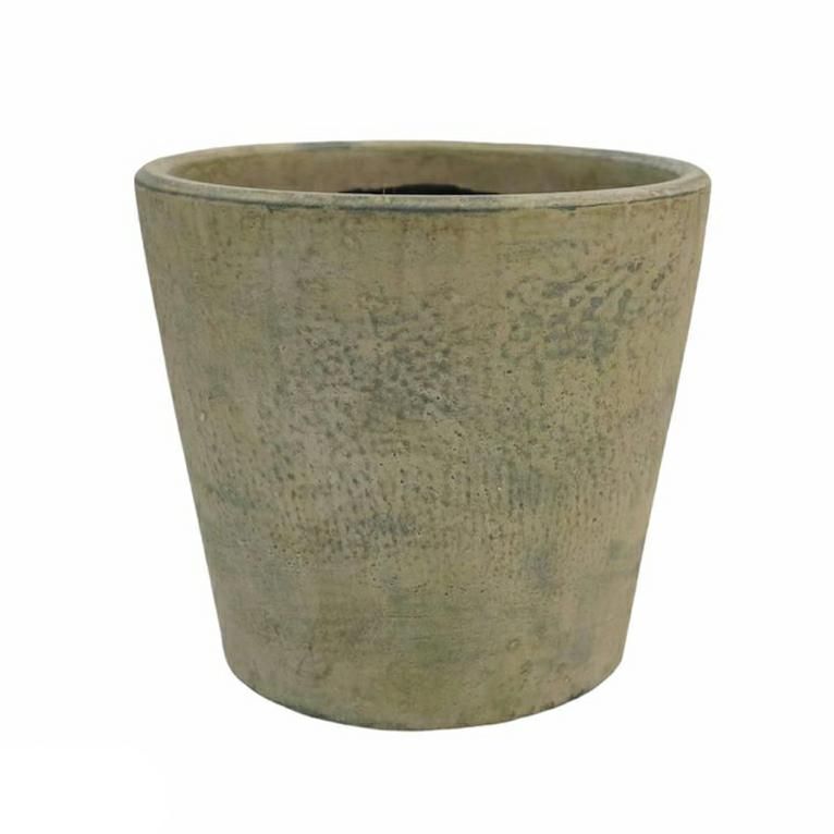 VASO CERAMICA 16X16X14CM -EF. OPACO-VERDE/GIALLO VASO CERAMICA 16X16X14CM -EF. OPACO-VERDE/GIALLO