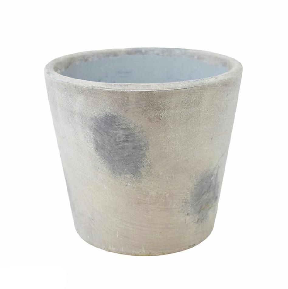VASO CERAMICA D.13,5 CM H.14 CM -EF. OPACO- GRIGIO