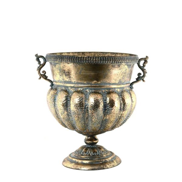 COPPA METALLO 48,5X40X50 CM C/MANICI ORO SCURO ANTICO COPPA METALLO 48,5X40X50 CM C/MANICI ORO SCURO ANTICO