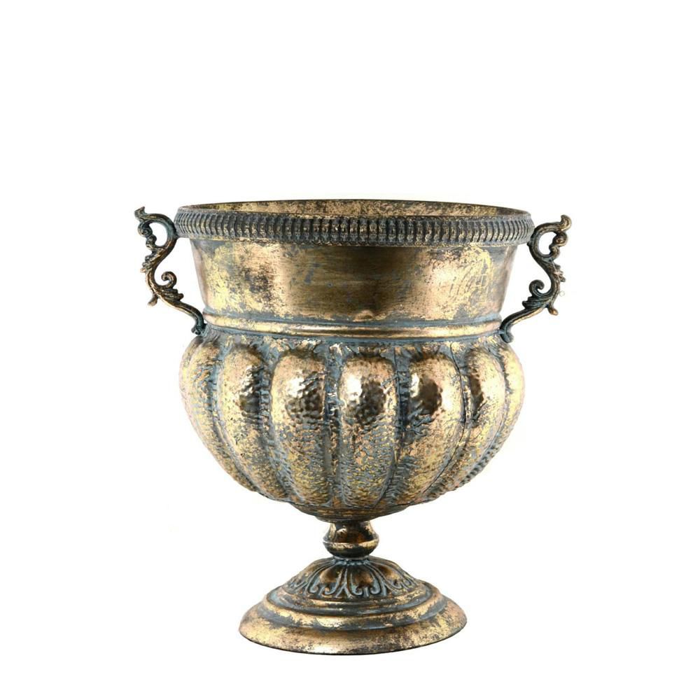 COPPA METALLO 48,5X40X50 CM C/MANICI ORO SCURO ANTICO COPPA METALLO 48,5X40X50 CM C/MANICI ORO SCURO ANTICO