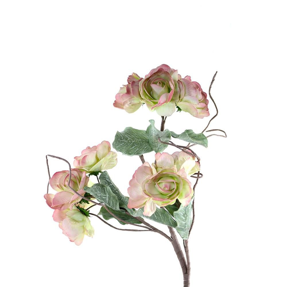 RAMO ROSE FOAM 11 FIORI9 FOGLIE 86 CM VERDE/ROSA RAMO ROSE FOAM 11 FIORI9 FOGLIE 86 CM VERDE/ROSA