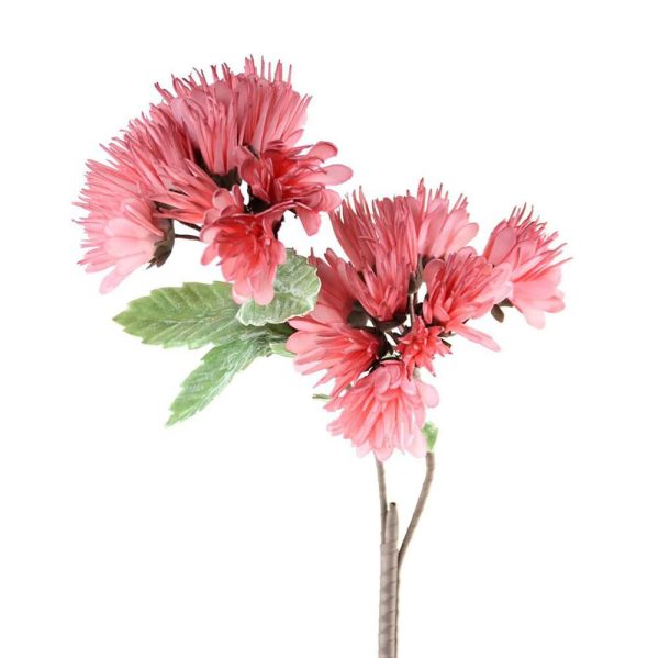 FIORE FOAM 2 FIORI 22B 5 FOGLIE 92 CM ROSA SCURO FIORE FOAM 2 FIORI 22B 5 FOGLIE 92 CM ROSA SCURO