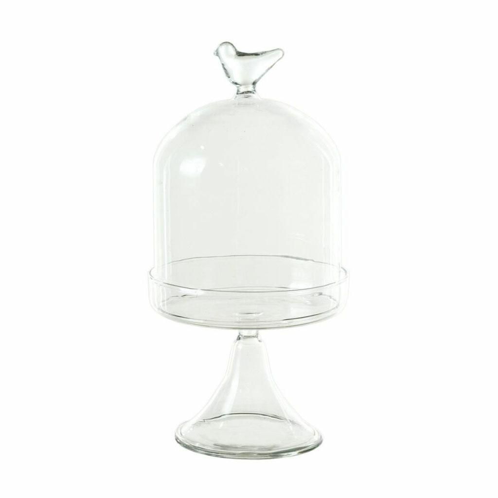 ALZATA VETRO C/CALOTTA D.10,8 H.23 CM TRASPARENTE ALZATA VETRO C/CALOTTA D.10,8 H.23 CM TRASPARENTE