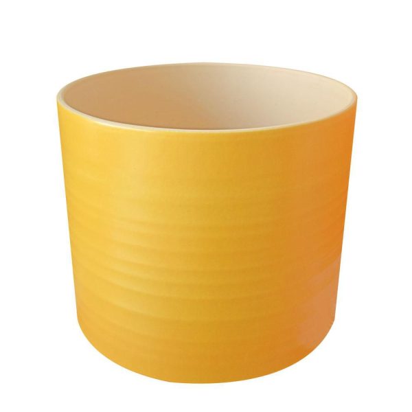 VASO CERAMICA D.30 CM H.26 CM -MAT-FAL- GIALLO OCRA VASO CERAMICA D.30 CM H.26 CM -MAT-FAL- GIALLO OCRA