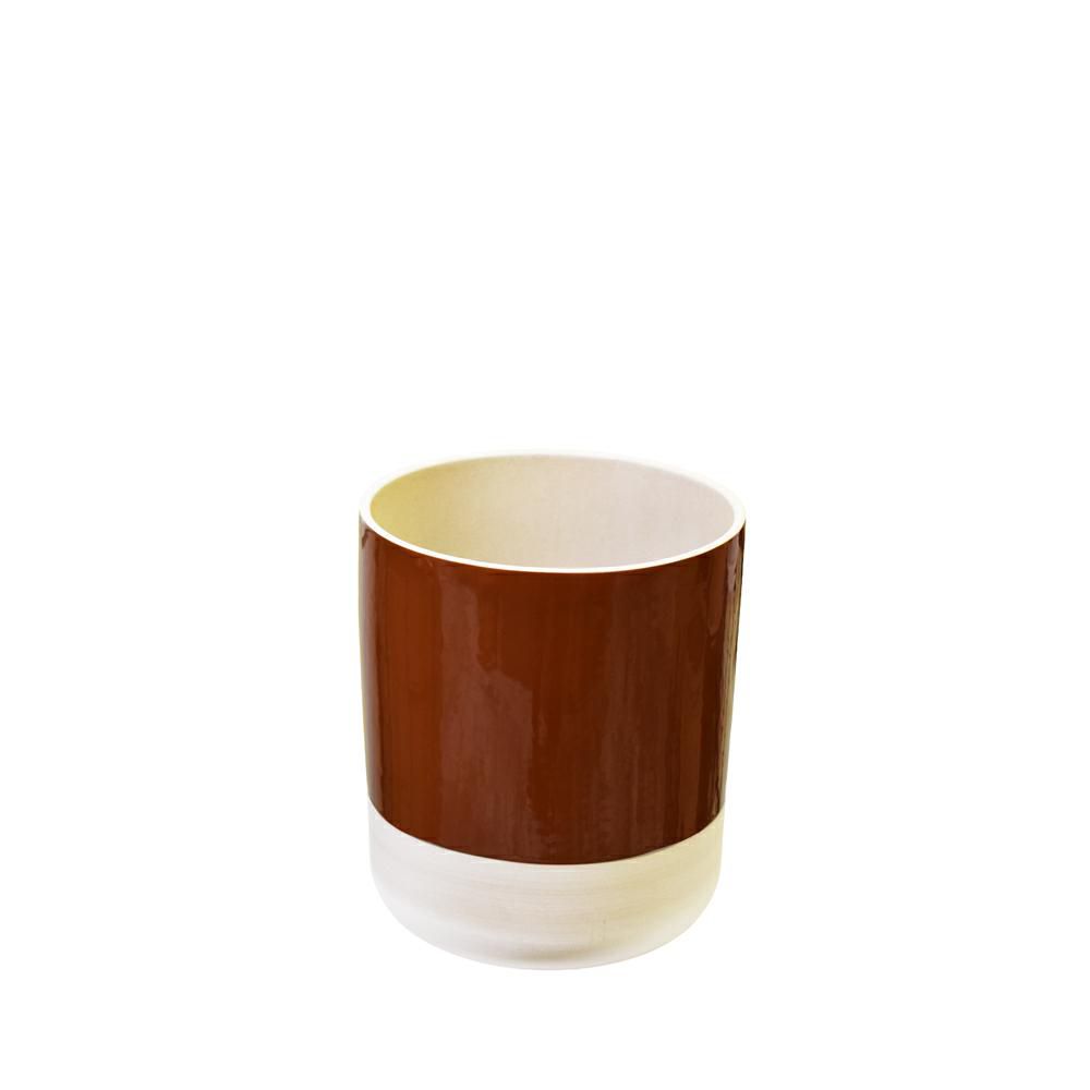 VASO CERAMICA D.13 CM H.15,8 CM -COP- CARAMELLO VASO CERAMICA D.13 CM H.15,8 CM -COP- CARAMELLO