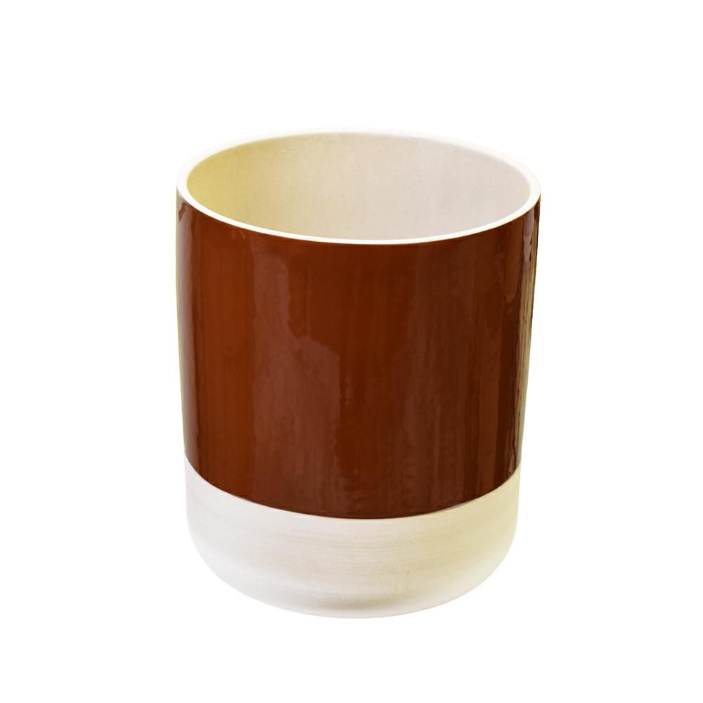 VASO CERAMICA D.19 CM H.21 CM -COP- CARAMELLO VASO CERAMICA D.19 CM H.21 CM -COP- CARAMELLO