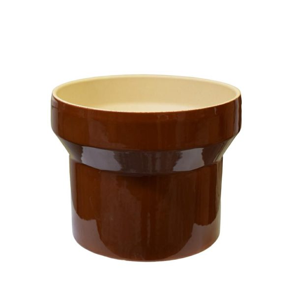 VASO CERAMICA D.16 CM H.12 CM -AUS- CARAMELLO VASO CERAMICA D.16 CM H.12 CM -AUS- CARAMELLO