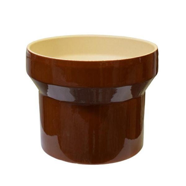 VASO CERAMICA D.19 CM H.14,5 CM -AUS- CARAMELLO VASO CERAMICA D.19 CM H.14,5 CM -AUS- CARAMELLO