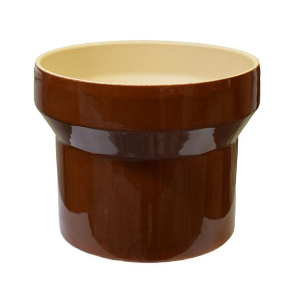 VASO CERAMICA D.22 CM H.17 CM -AUS- CARAMELLO VASO CERAMICA D.22 CM H.17 CM -AUS- CARAMELLO