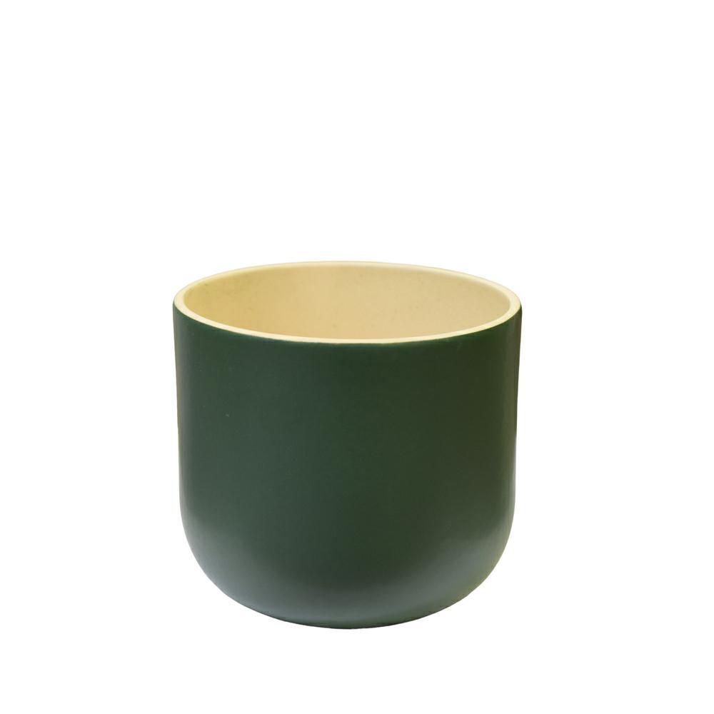 VASO CERAMICA D.14,5 CMH.13,4 CM -MN- VERDE VASO CERAMICA D.14,5 CMH.13,4 CM -MN- VERDE