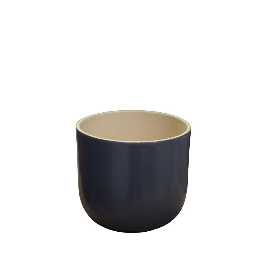 VASO CERAMICA D.13,5 CMH.11,6 CM -MN- ANTRACITE VASO CERAMICA D.13,5 CMH.11,6 CM -MN- ANTRACITE