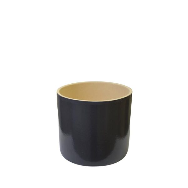 VASO CERAMICA D.12 CM H.12 CM -MN- ANTRACITE VASO CERAMICA D.12 CM H.12 CM -MN- ANTRACITE