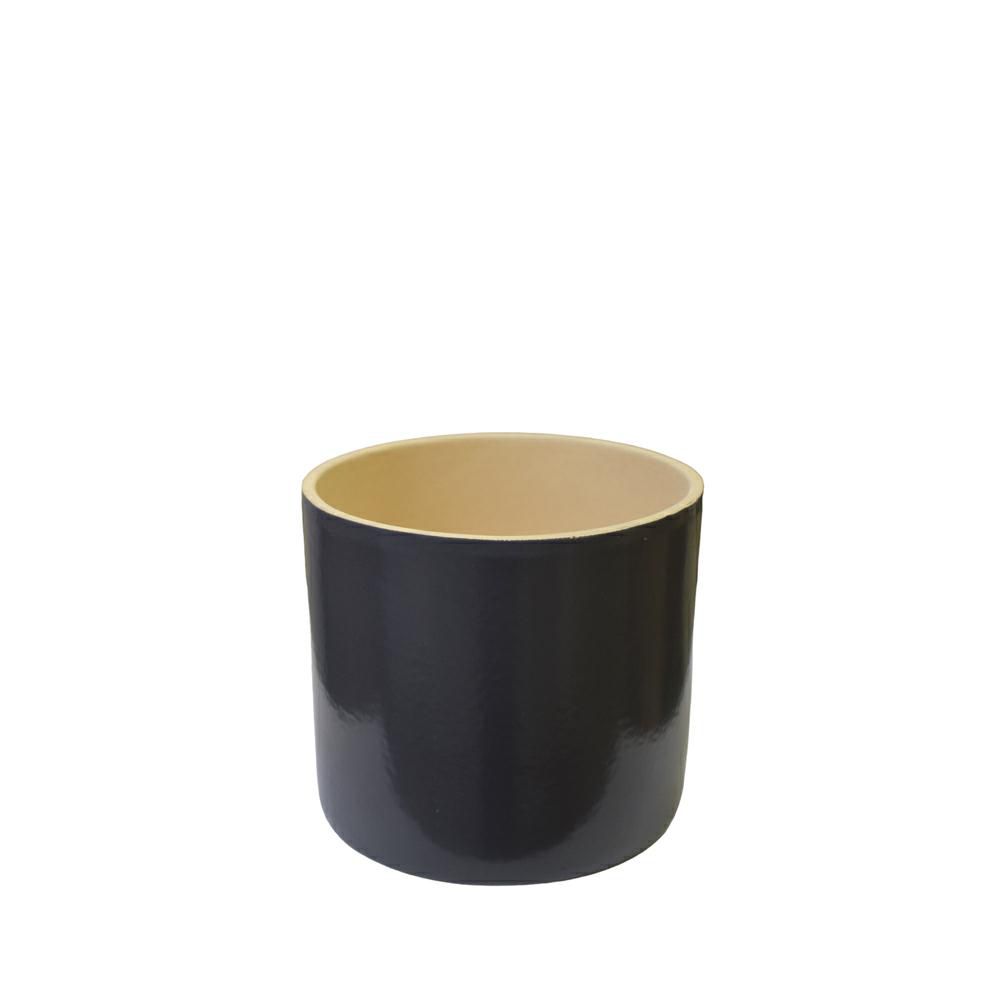 VASO CERAMICA D.12 CM H.12 CM -MN- ANTRACITE VASO CERAMICA D.12 CM H.12 CM -MN- ANTRACITE