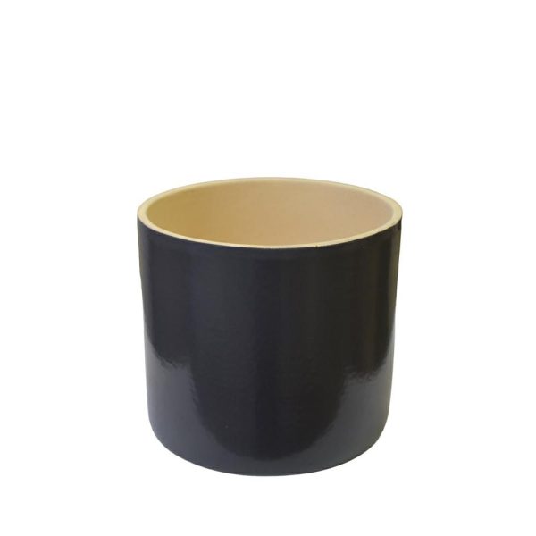 VASO CERAMICA D.15 CM H.12,8 CM -MN- ANTRACITE VASO CERAMICA D.15 CM H.12,8 CM -MN- ANTRACITE