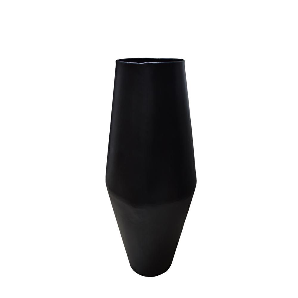 VASO METALLO D.44 CM H.95 CM NERO MATT VASO METALLO D.44 CM H.95 CM NERO MATT