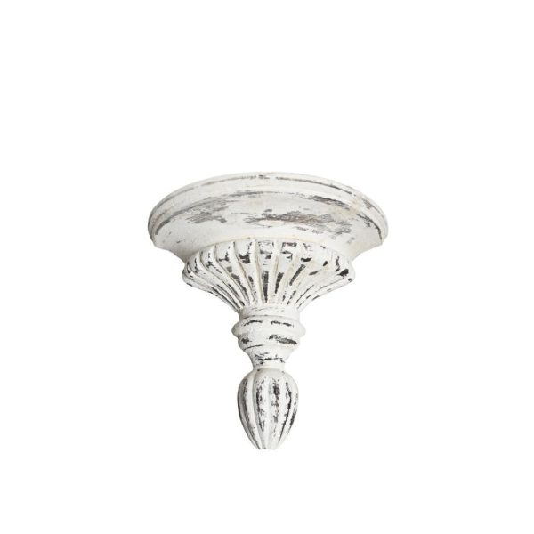 MENSOLA DECORATIVA LEGNO 27X13,5X25 CM BIANCO ANTICATO MENSOLA DECORATIVA LEGNO 27X13,5X25 CM BIANCO ANTICATO