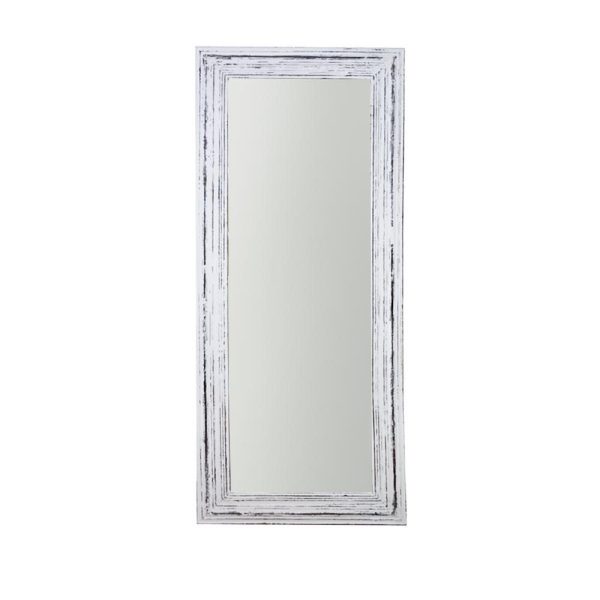 SPECCHIO RETTANGOLARE C/CORNICE LEGNO 61X147X2 CM CREMA ANTICATO SPECCHIO RETTANGOLARE C/CORNICE LEGNO 61X147X2 CM CREMA ANTICATO