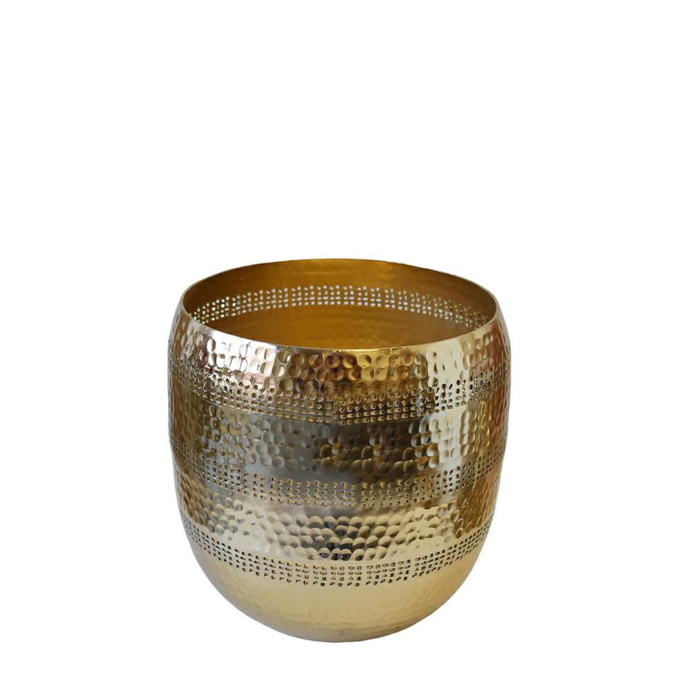 VASO LANTERNA ALLUMINIO17X25X26 CM ORO LUCIDO VASO LANTERNA ALLUMINIO17X25X26 CM ORO LUCIDO