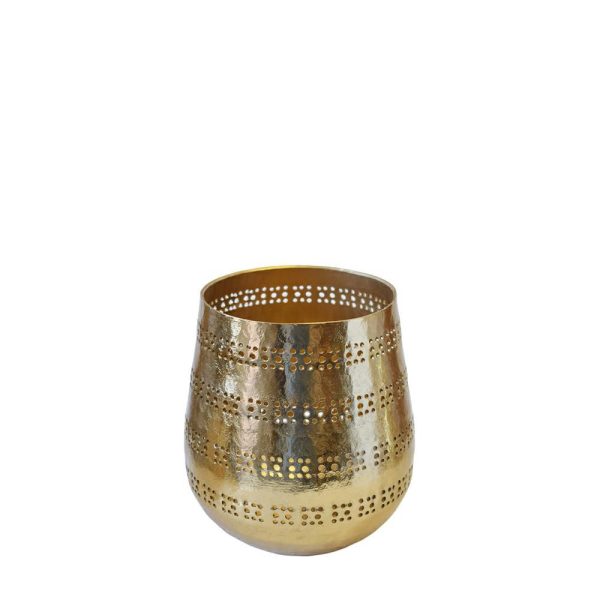 VASO LANTERNA ALLUMINIO10X15X19,5 CM ORO LUCIDO VASO LANTERNA ALLUMINIO10X15X19,5 CM ORO LUCIDO