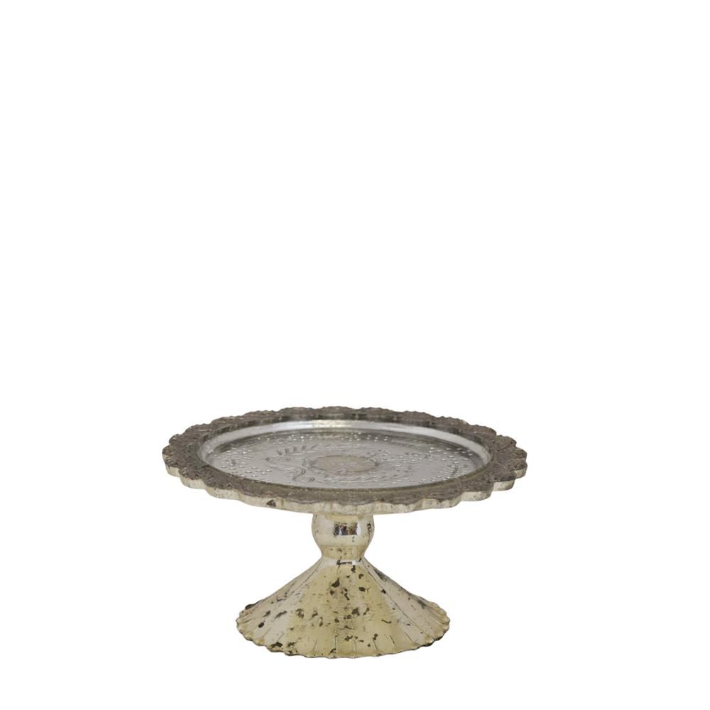 ALZATA VETRO C/BASE D.15 CM H.8 CM MERCURY ARGENTO ALZATA VETRO C/BASE D.15 CM H.8 CM MERCURY ARGENTO