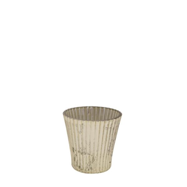 PORTATEALIGHT VETRO D.9CM H.9 CM MERCURY ARGENTO PORTATEALIGHT VETRO D.9CM H.9 CM MERCURY ARGENTO