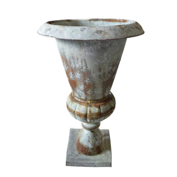 COPPA METALLO D.49 CM H.74 CM GRIGIO VINTAGE COPPA METALLO D.49 CM H.74 CM GRIGIO VINTAGE