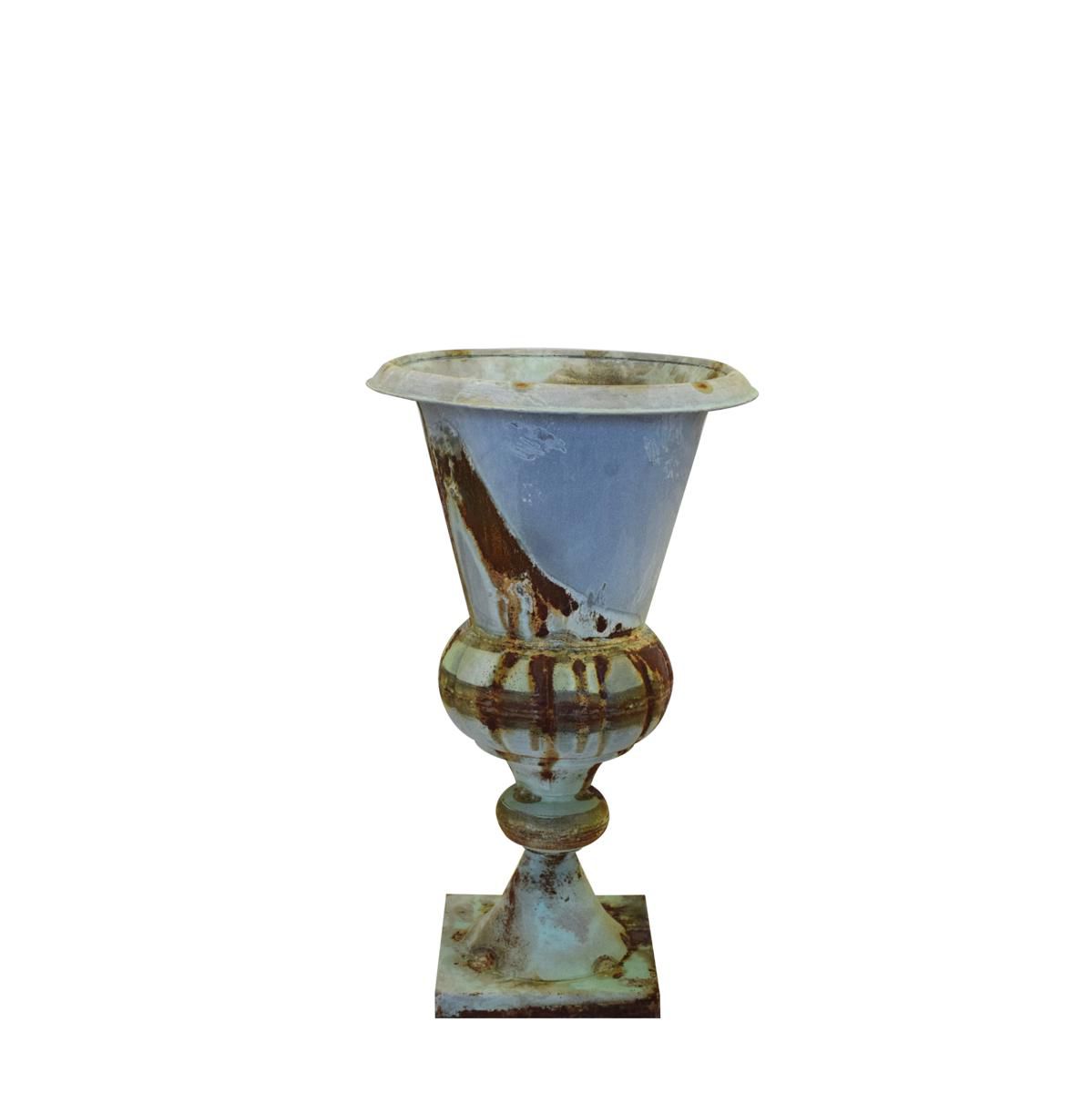 COPPA METALLO D.35 CM H.58 CM GRIGIO VINTAGE COPPA METALLO D.35 CM H.58 CM GRIGIO VINTAGE