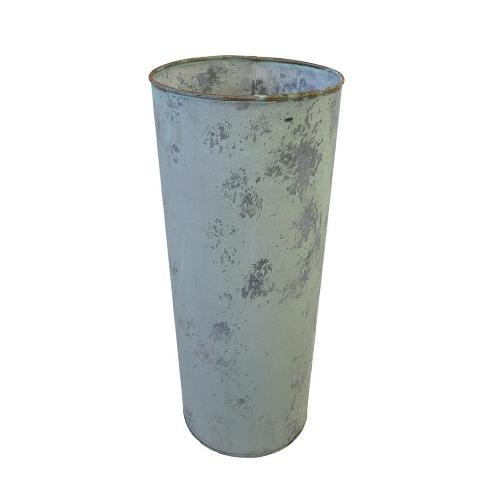 VASO CONICO METALLO D.23 CM H.47,5 CM GRIGIO VINTAGE VASO CONICO METALLO D.23 CM H.47,5 CM GRIGIO VINTAGE