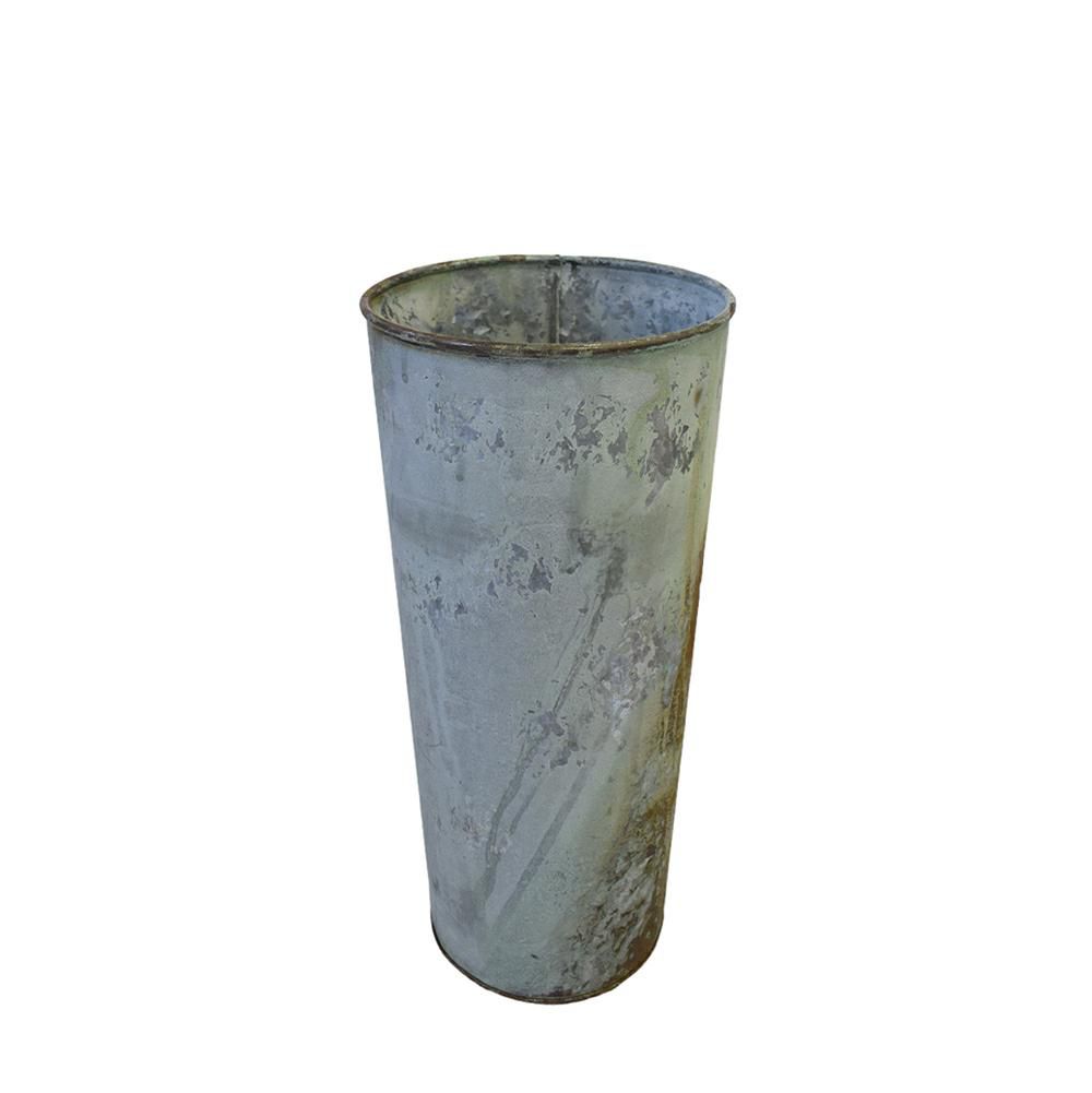 VASO CONICO METALLO D.18 CM H.36,5 CM GRIGIO VINTAGE VASO CONICO METALLO D.18 CM H.36,5 CM GRIGIO VINTAGE