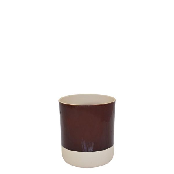 VASO CERAMICA D.15 CM H.17,5 CM -COP- MELANZANA VASO CERAMICA D.15 CM H.17,5 CM -COP- MELANZANA