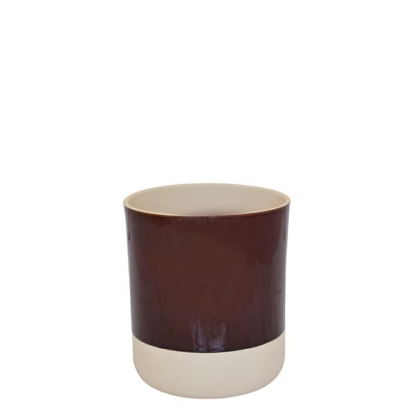 VASO CERAMICA D.19 CM H.21 CM -COP- MELANZANA VASO CERAMICA D.19 CM H.21 CM -COP- MELANZANA