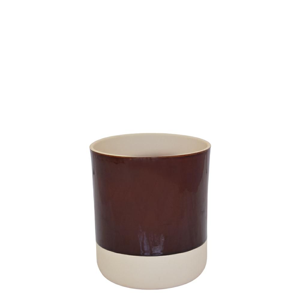VASO CERAMICA D.19 CM H.21 CM -COP- MELANZANA VASO CERAMICA D.19 CM H.21 CM -COP- MELANZANA