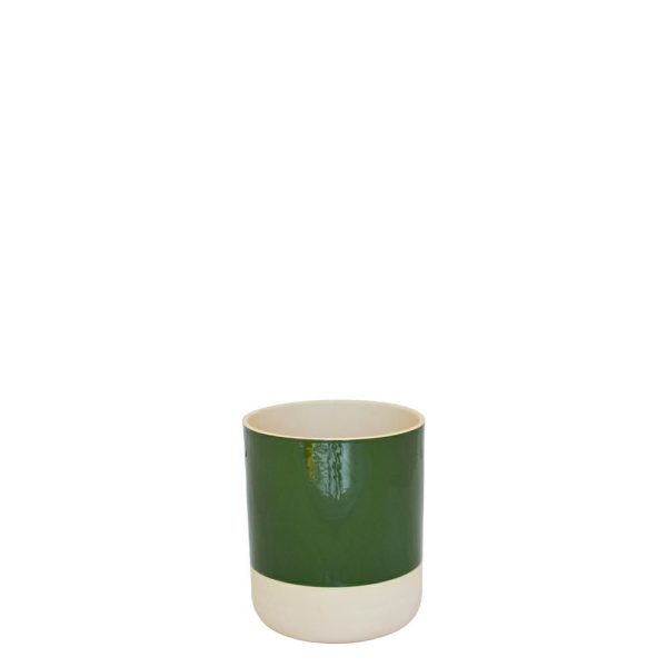 VASO CERAMICA D.13 CM H.15,8 CM -COP- VERDE VASO CERAMICA D.13 CM H.15,8 CM -COP- VERDE