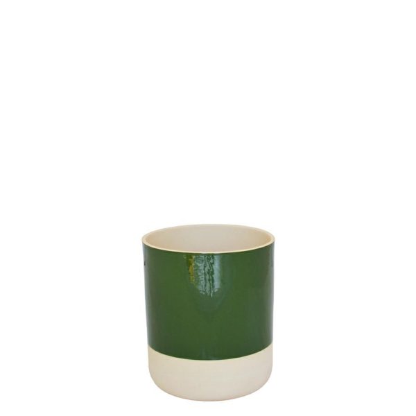 VASO CERAMICA D.15 CM H.17,5 CM -COP- VERDE VASO CERAMICA D.15 CM H.17,5 CM -COP- VERDE
