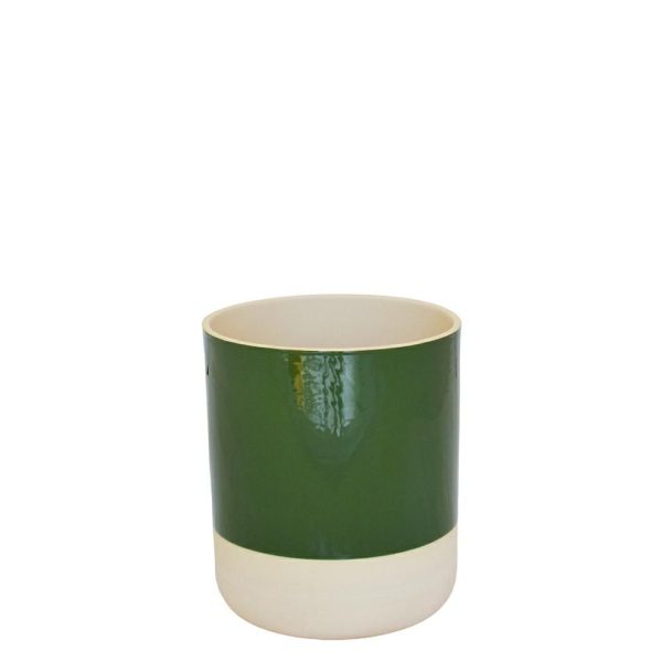 VASO CERAMICA D.19 CM H.21 CM -COP- VERDE VASO CERAMICA D.19 CM H.21 CM -COP- VERDE