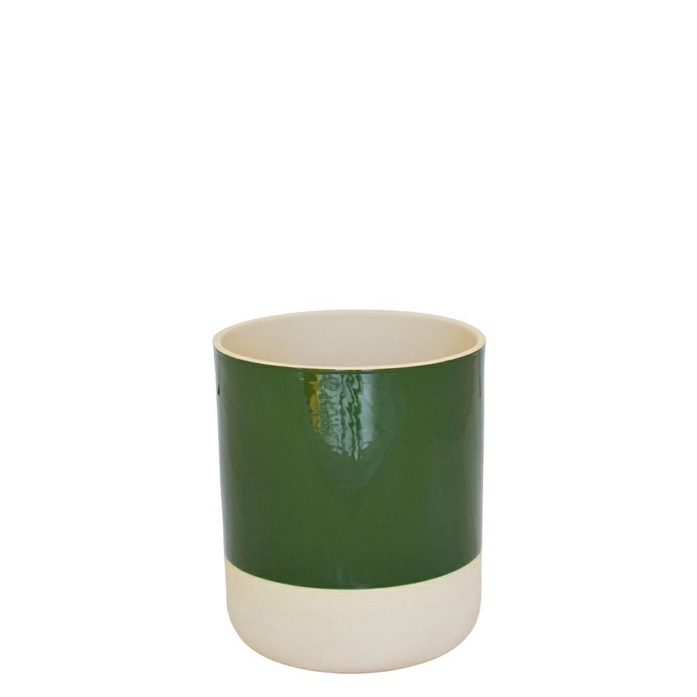 VASO CERAMICA D.19 CM H.21 CM -COP- VERDE VASO CERAMICA D.19 CM H.21 CM -COP- VERDE