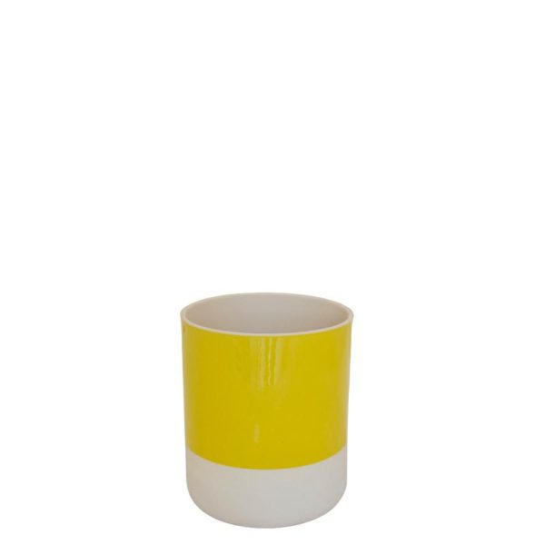 VASO CERAMICA D.15 CM H.17,5 CM -COP- GIALLO LIMONE VASO CERAMICA D.15 CM H.17,5 CM -COP- GIALLO LIMONE