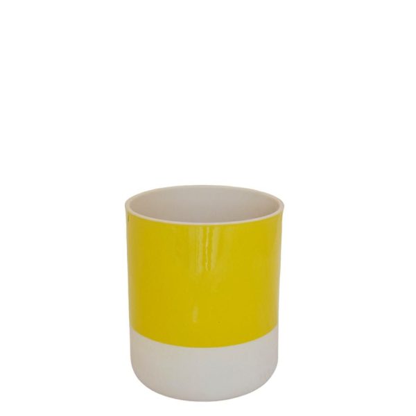 VASO CERAMICA D.19 CM H.21 CM -COP- GIALLO LIMONE VASO CERAMICA D.19 CM H.21 CM -COP- GIALLO LIMONE