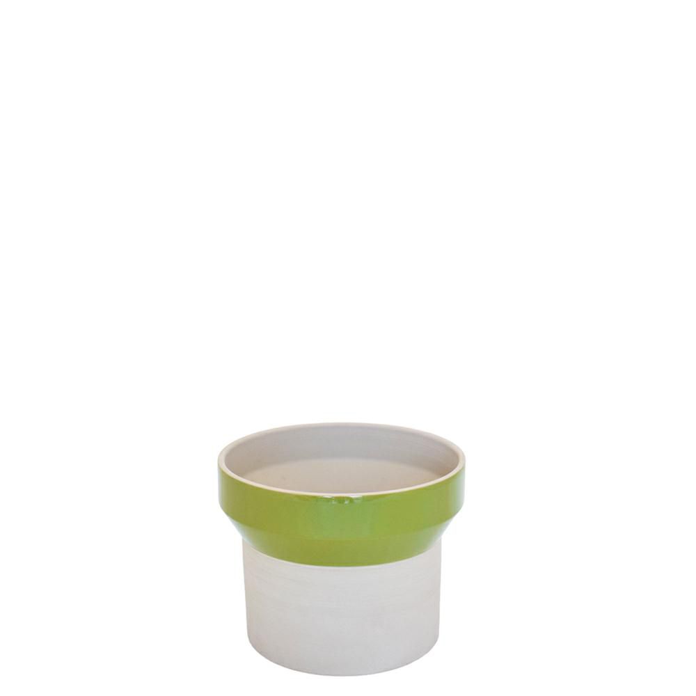 VASO CERAMICA D.19 CM H.14,5 CM -AUS- VERDE VASO CERAMICA D.19 CM H.14,5 CM -AUS- VERDE