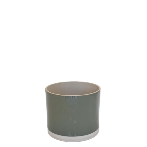 VASO CERAMICA D.21 CM H.17 CM -SYD- VERDE ARMY VASO CERAMICA D.21 CM H.17 CM -SYD- VERDE ARMY