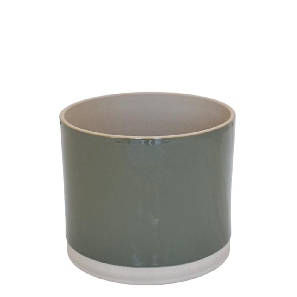 VASO CERAMICA D.35,5 CMH.29 CM -SYD- VERDE ARMY VASO CERAMICA D.35,5 CMH.29 CM -SYD- VERDE ARMY