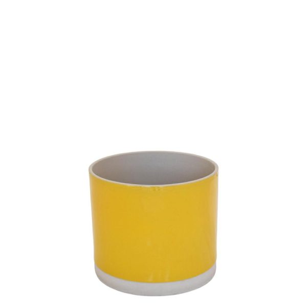 VASO CERAMICA D.23,8 CMH.19,5 CM -SYD- GIALLO VASO CERAMICA D.23,8 CMH.19,5 CM -SYD- GIALLO