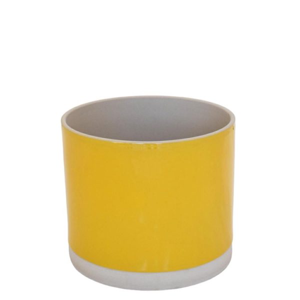 VASO CERAMICA D.35,5 CMH.29 CM -SYD- GIALLO VASO CERAMICA D.35,5 CMH.29 CM -SYD- GIALLO