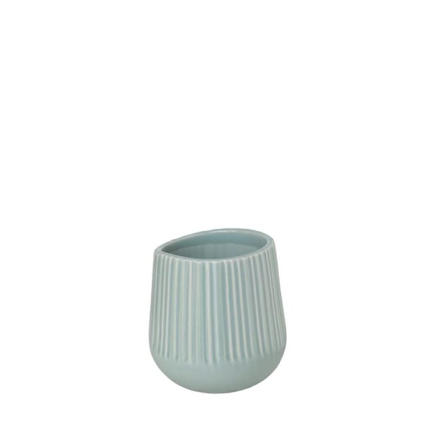 VASO CERAMICA D.9 CM H.10 CM VERDE MENTA VASO CERAMICA D.9 CM H.10 CM VERDE MENTA