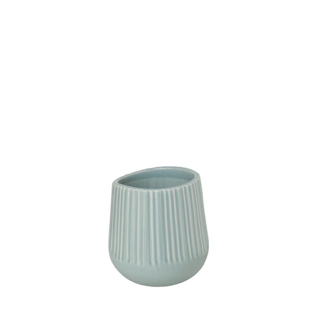 VASO CERAMICA D.9 CM H.10 CM VERDE MENTA VASO CERAMICA D.9 CM H.10 CM VERDE MENTA